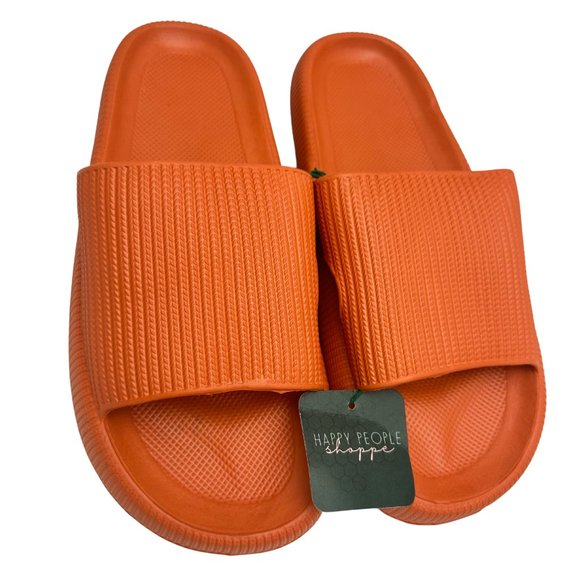 *BLACK* Pillow Slides Sandals Unisex - Picture 4 of 7